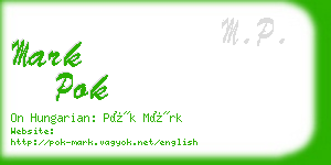 mark pok business card