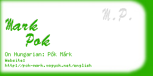 mark pok business card